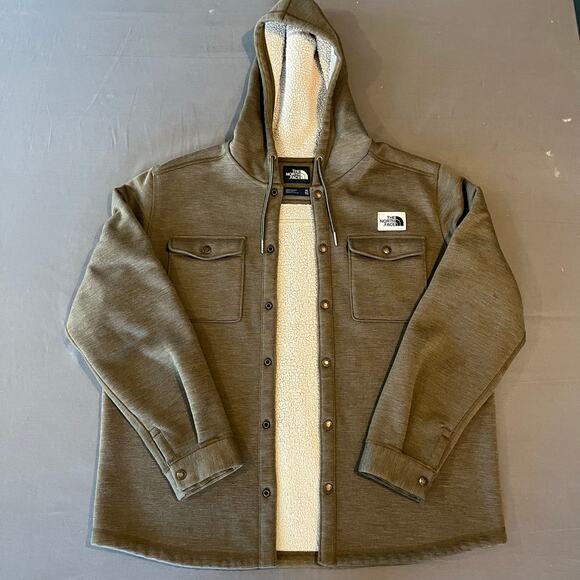 The North Face Sherpa Patrol Snap-Up Hoodie Sherpa-Lined - Men's XL - Picture 1 of 16